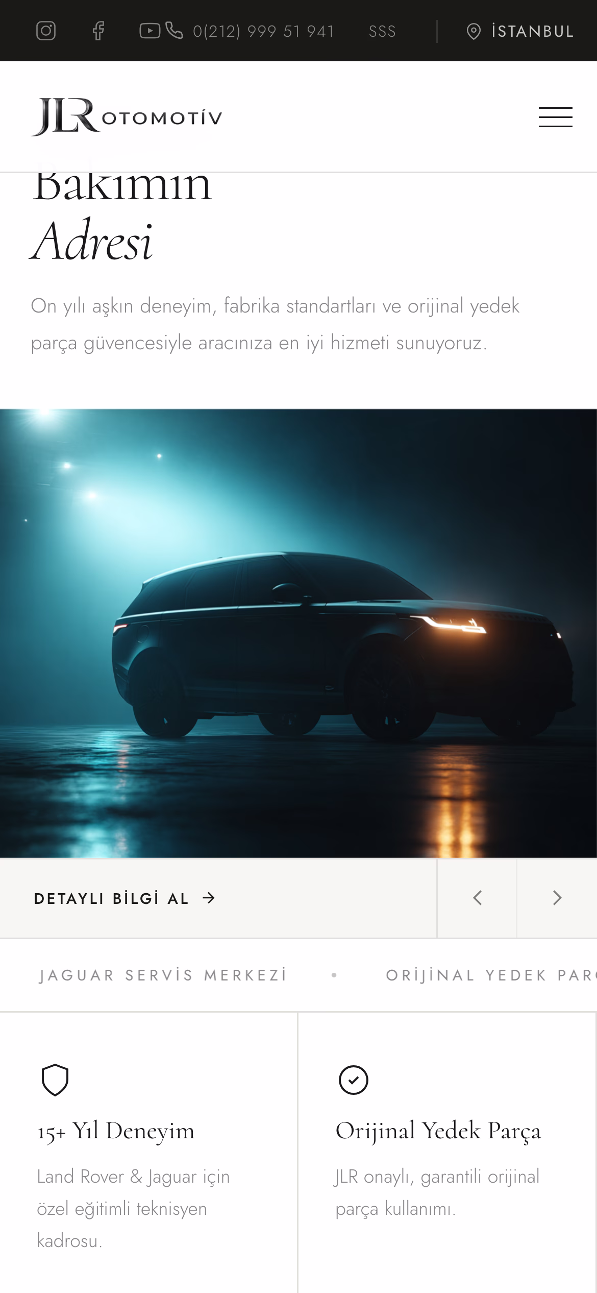 JLR Otomotiv ana sayfa
