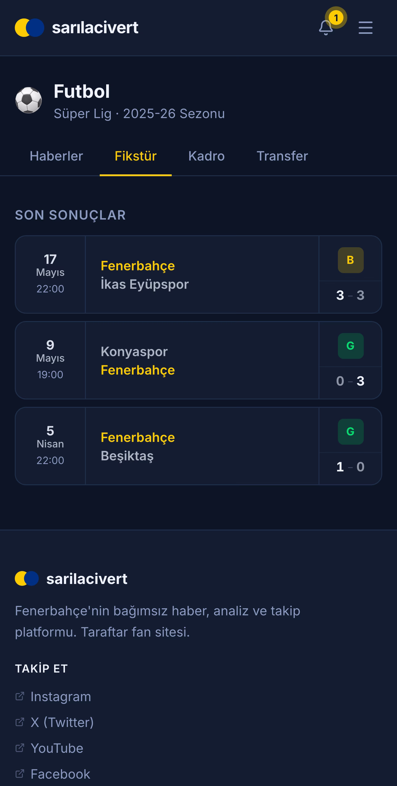 sarilacivert Fikstür