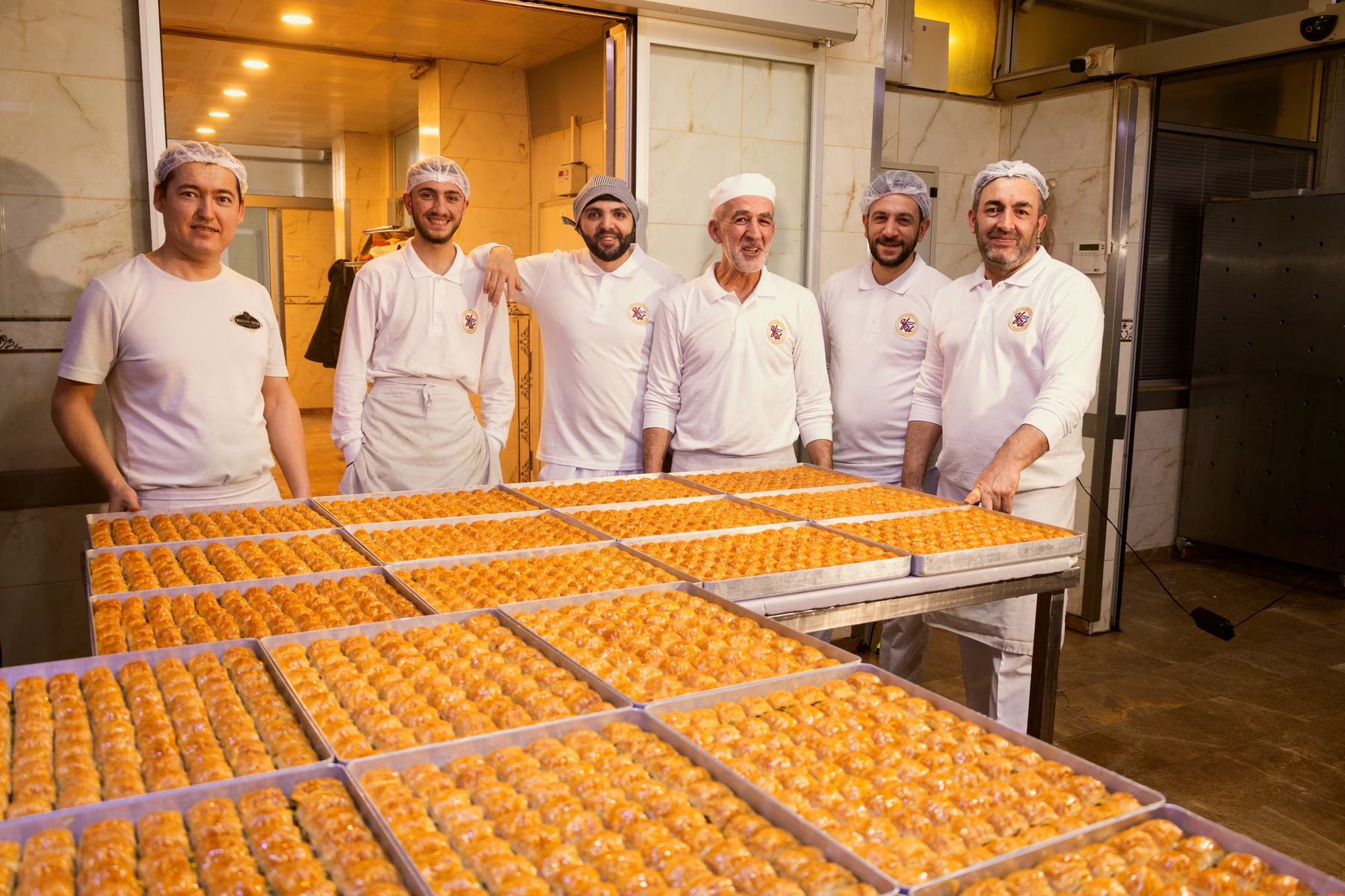 Yaşar Usta baklava ekibi