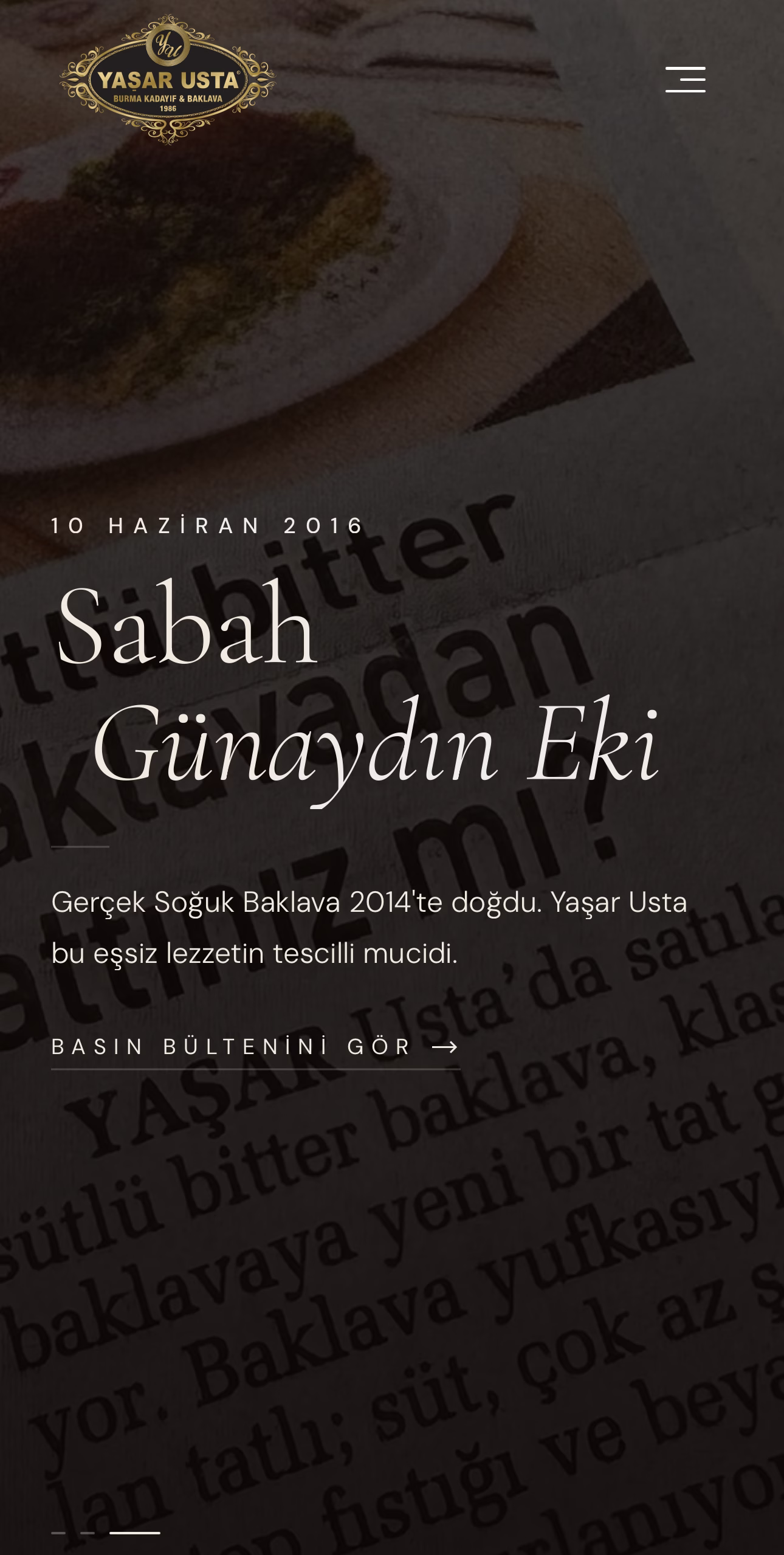Soğuk Baklava ana sayfa