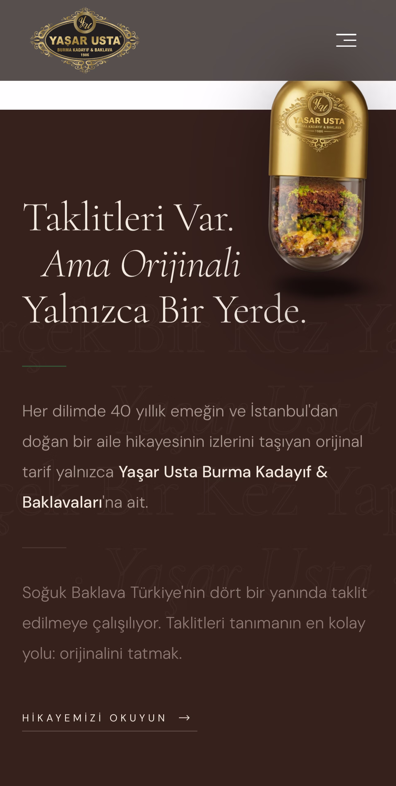 Soğuk Baklava hikayemiz sayfası